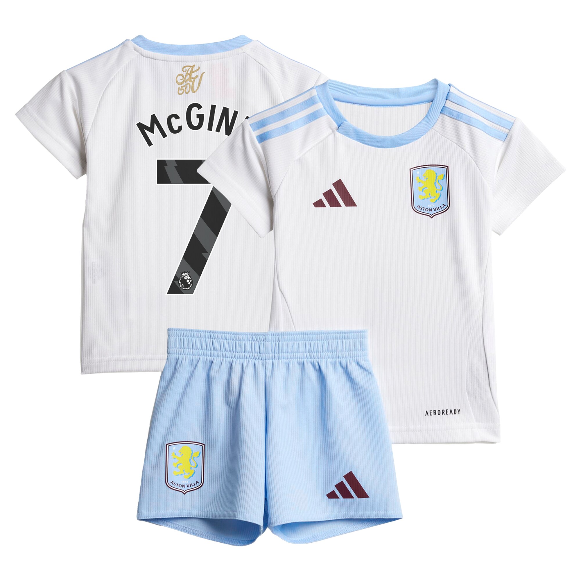Aston Villa Shirts - aston villa adidas away baby kit 2024-25 with mcginn 7 printing Collection of Official Fan Gear