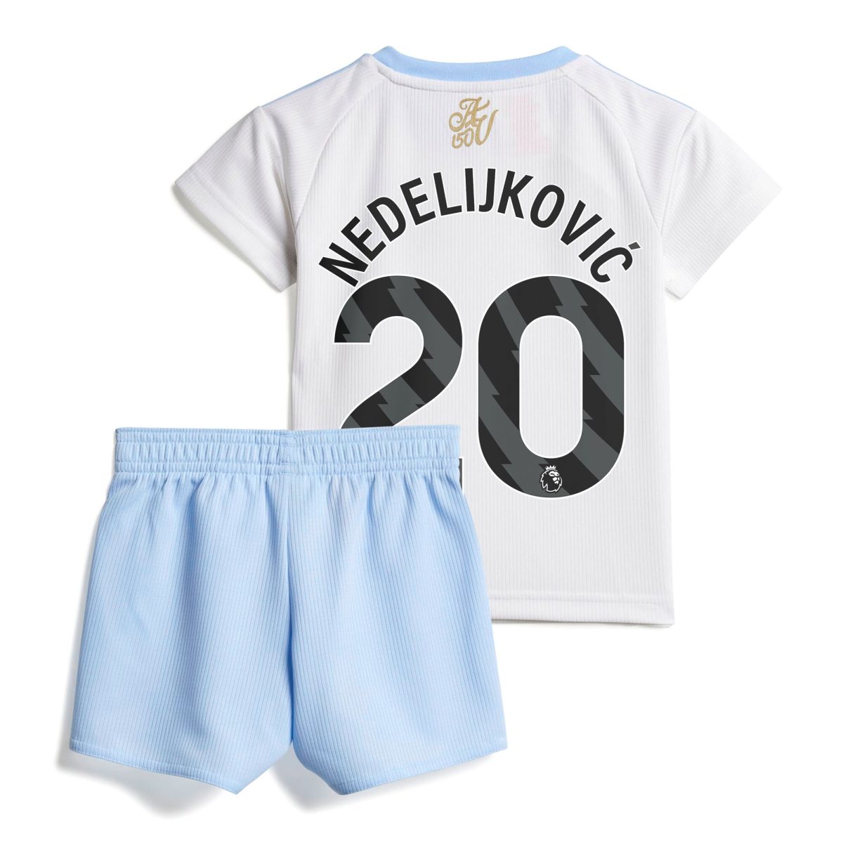 Aston Villa Shirts - aston villa adidas away baby kit 2024-25 with nedeljković 20 printing Collection of Official Fan Gear