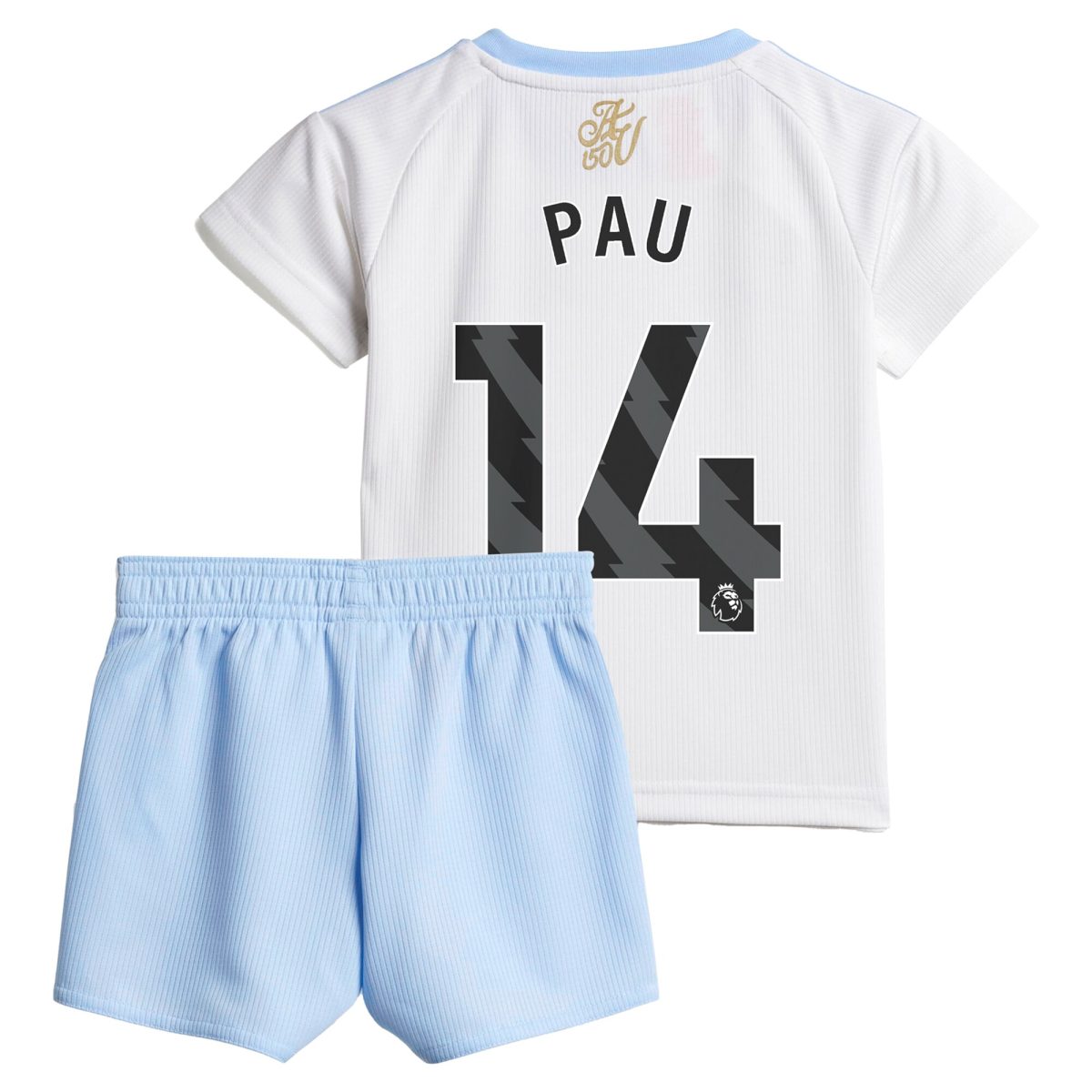 Aston Villa Shirts - aston villa adidas away baby kit 2024-25 with pau 14 printing Collection of Official Fan Gear