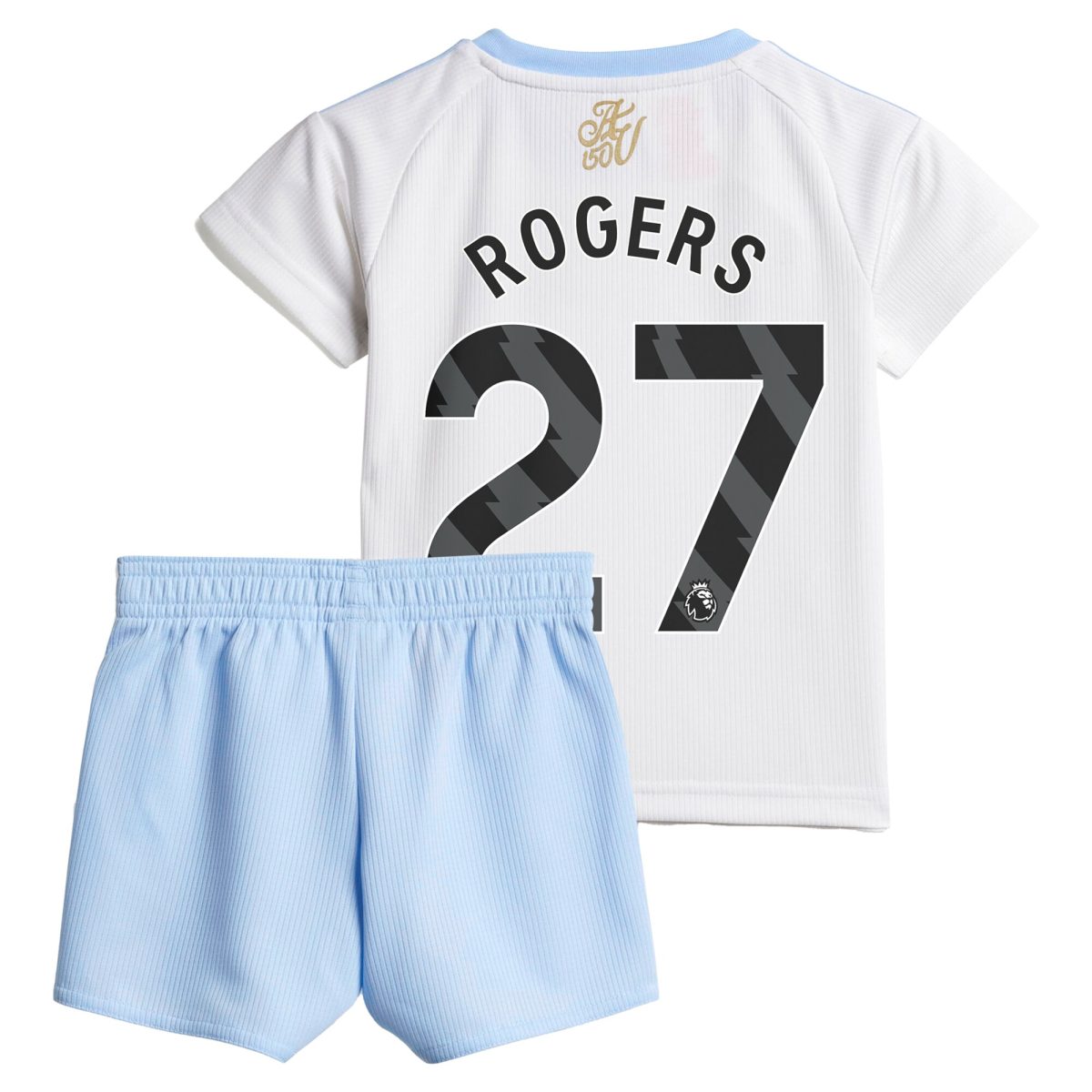 Aston Villa Shirts - aston villa adidas away baby kit 2024-25 with rogers 27 printing Collection of Official Fan Gear