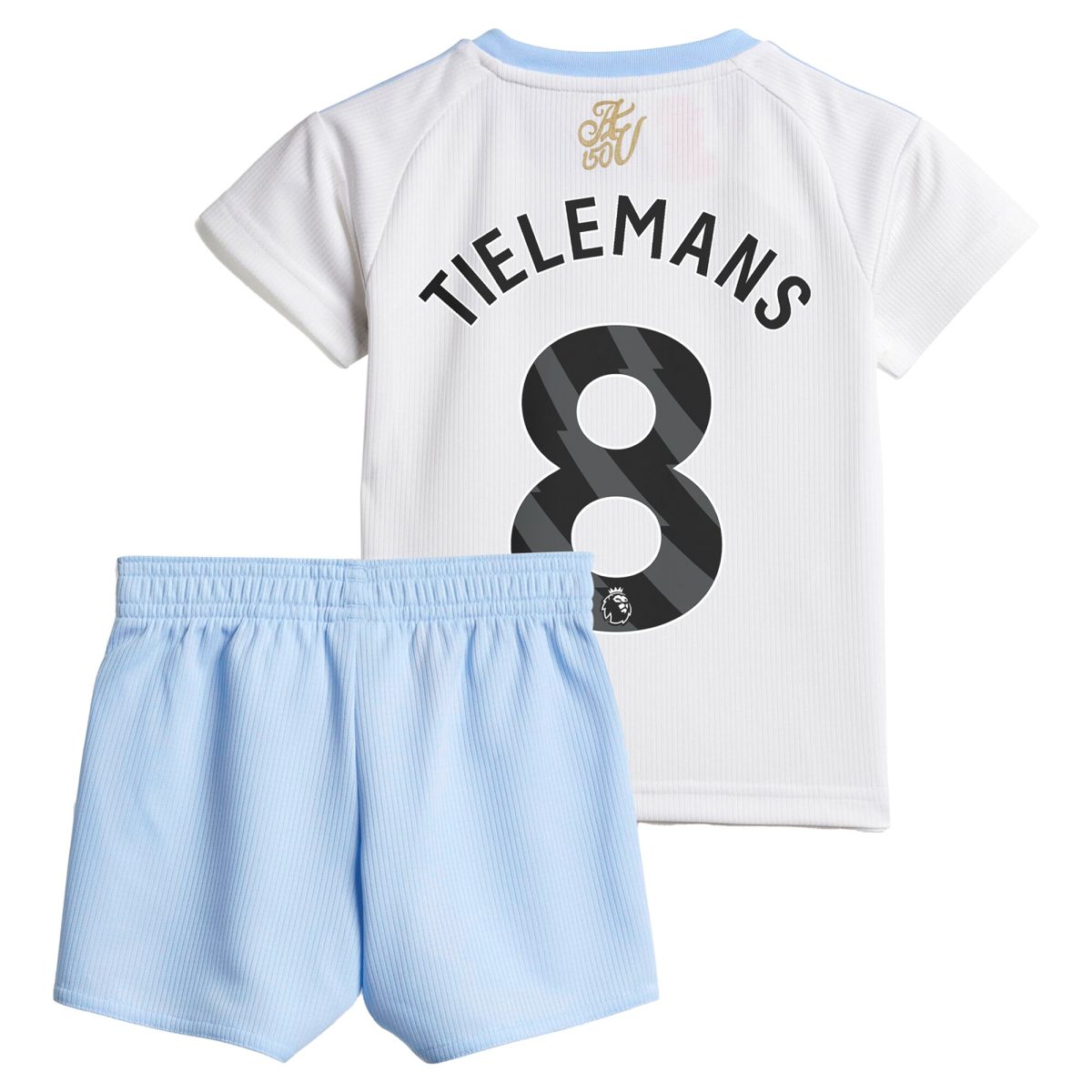 Aston Villa Shirts - aston villa adidas away baby kit 2024-25 with tielemans 8 printing Collection of Official Fan Gear