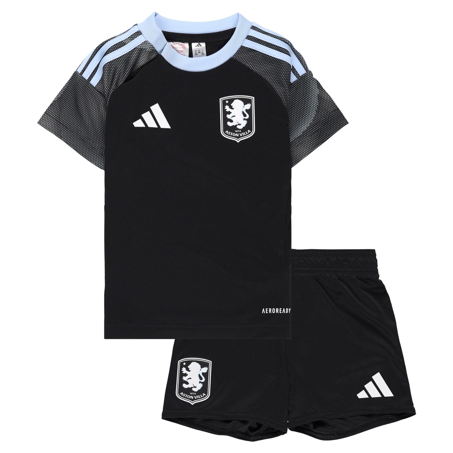 Aston Villa Shirts - aston villa adidas away baby kit 2025-26 with custom printing Collection of Official Fan Gear
