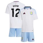Aston Villa Shirts - aston villa adidas away mini kit 2024-25 with digne 12 printing Collection of Official Fan Gear