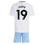 Aston Villa Shirts - aston villa adidas away mini kit 2024-25 with jaden 19 printing Collection of Official Fan Gear