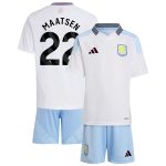 Aston Villa Shirts - aston villa adidas away mini kit 2024-25 with maatsen 22 printing Collection of Official Fan Gear