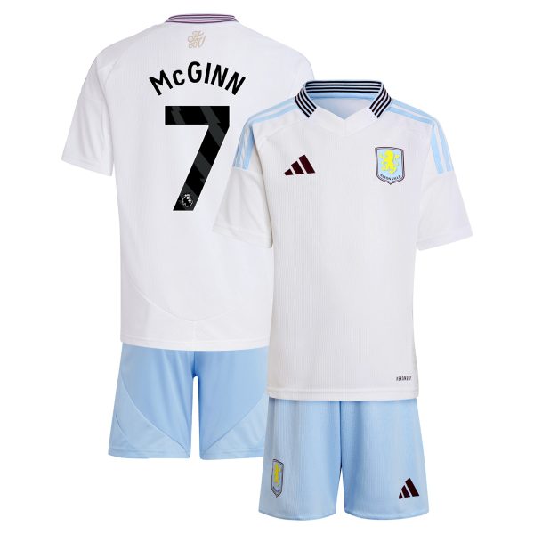 Aston Villa Shirts - aston villa adidas away mini kit 2024-25 with mcginn 7 printing Collection of Official Fan Gear