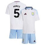 Aston Villa Shirts - aston villa adidas away mini kit 2024-25 with mings 5 printing Collection of Official Fan Gear