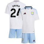 Aston Villa Shirts - aston villa adidas away mini kit 2024-25 with onana 24 printing Collection of Official Fan Gear