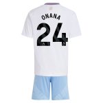 Aston Villa Shirts - aston villa adidas away mini kit 2024-25 with onana 24 printing Collection of Official Fan Gear