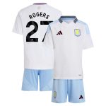 Aston Villa Shirts - aston villa adidas away mini kit 2024-25 with rogers 27 printing Collection of Official Fan Gear