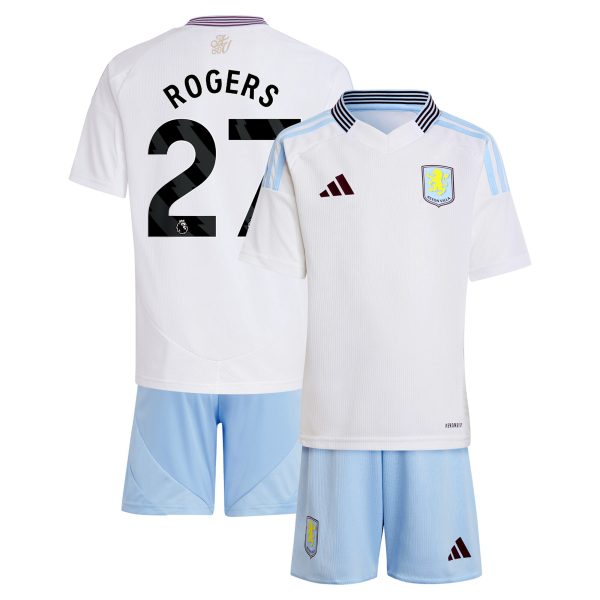 Aston Villa Shirts - aston villa adidas away mini kit 2024-25 with rogers 27 printing Collection of Official Fan Gear