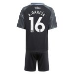 Aston Villa Shirts - aston villa adidas away mini kit 2025-26 with a.garcía 16 printing Collection of Official Fan Gear