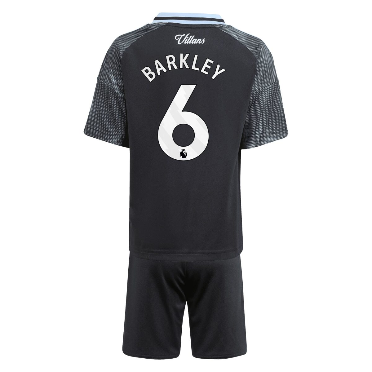 Aston Villa Shirts - aston villa adidas away mini kit 2025-26 with barkley 6 printing Collection of Official Fan Gear