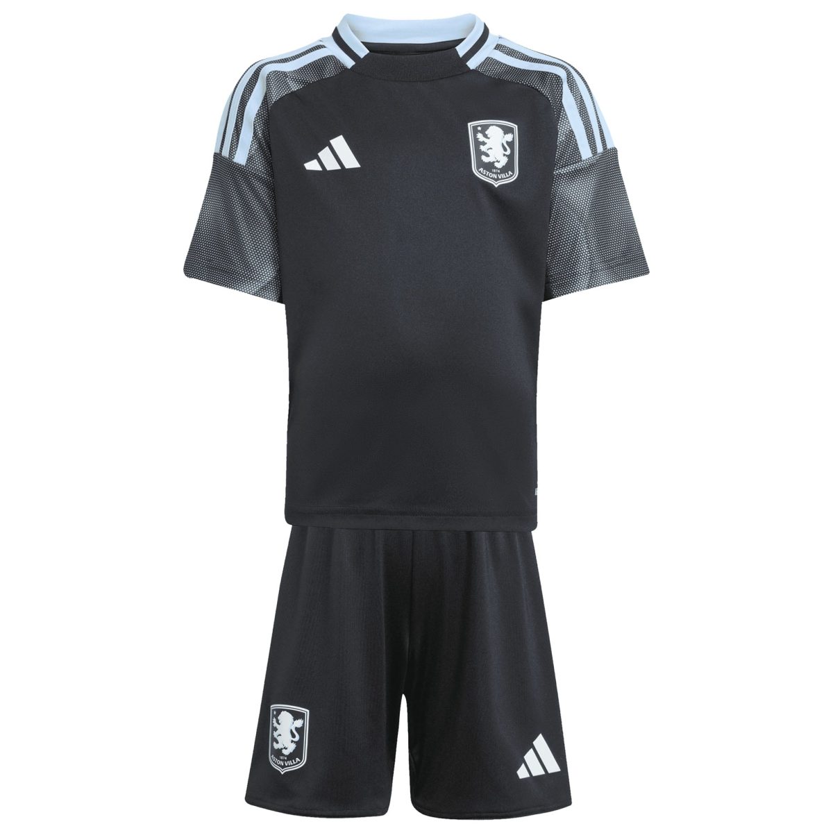 Aston Villa Shirts - aston villa adidas away mini kit 2025-26 with custom printing Collection of Official Fan Gear