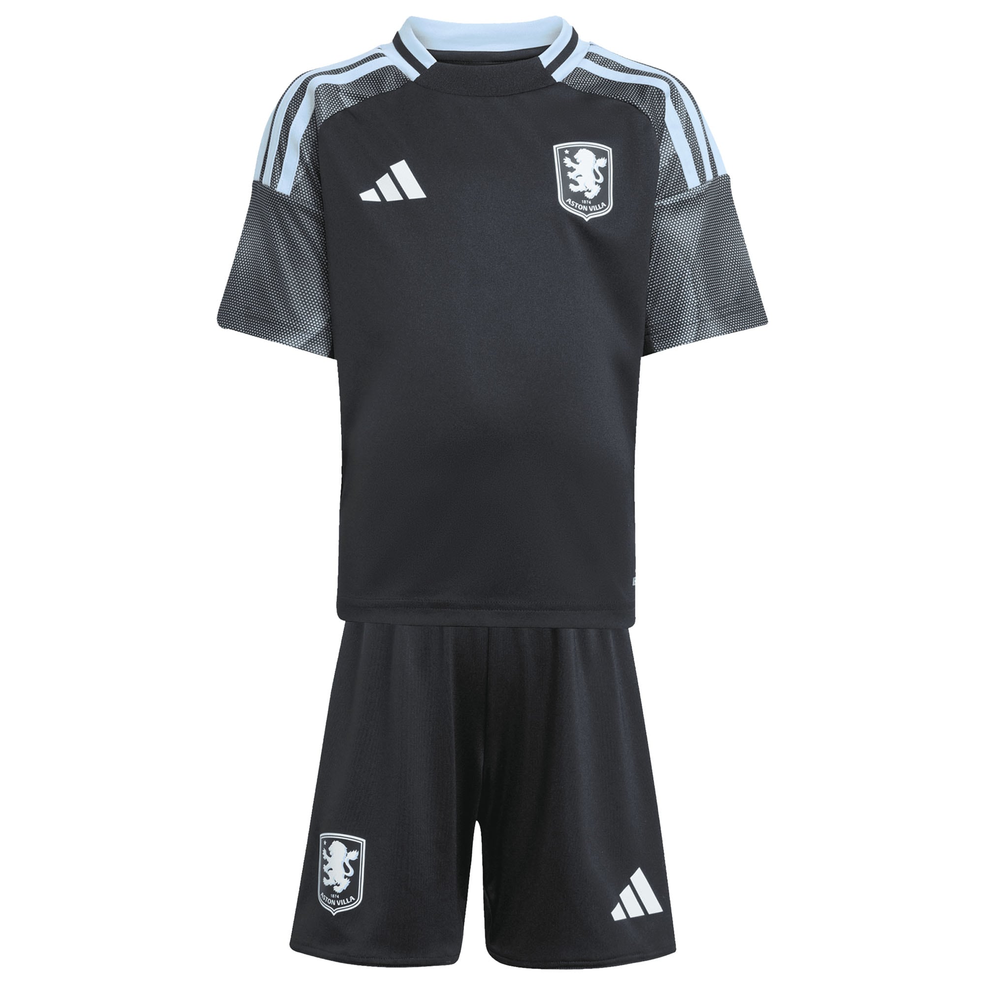 Aston Villa Shirts - aston villa adidas away mini kit 2025-26 with custom printing Collection of Official Fan Gear