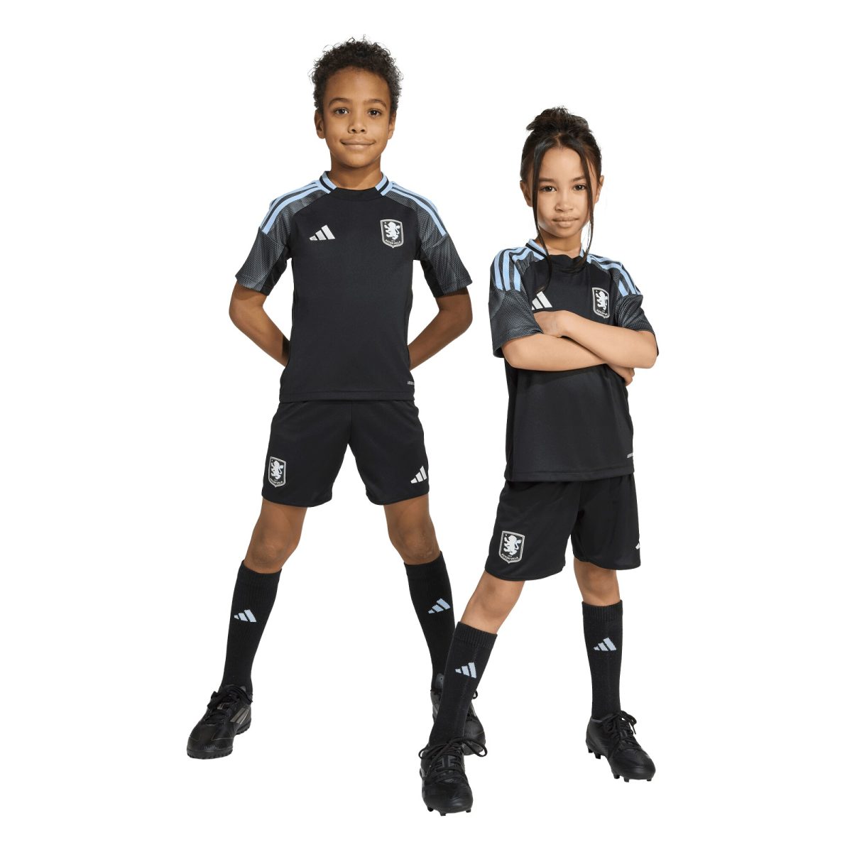 Aston Villa Shirts - aston villa adidas away mini kit 2025-26 with custom printing Collection of Official Fan Gear