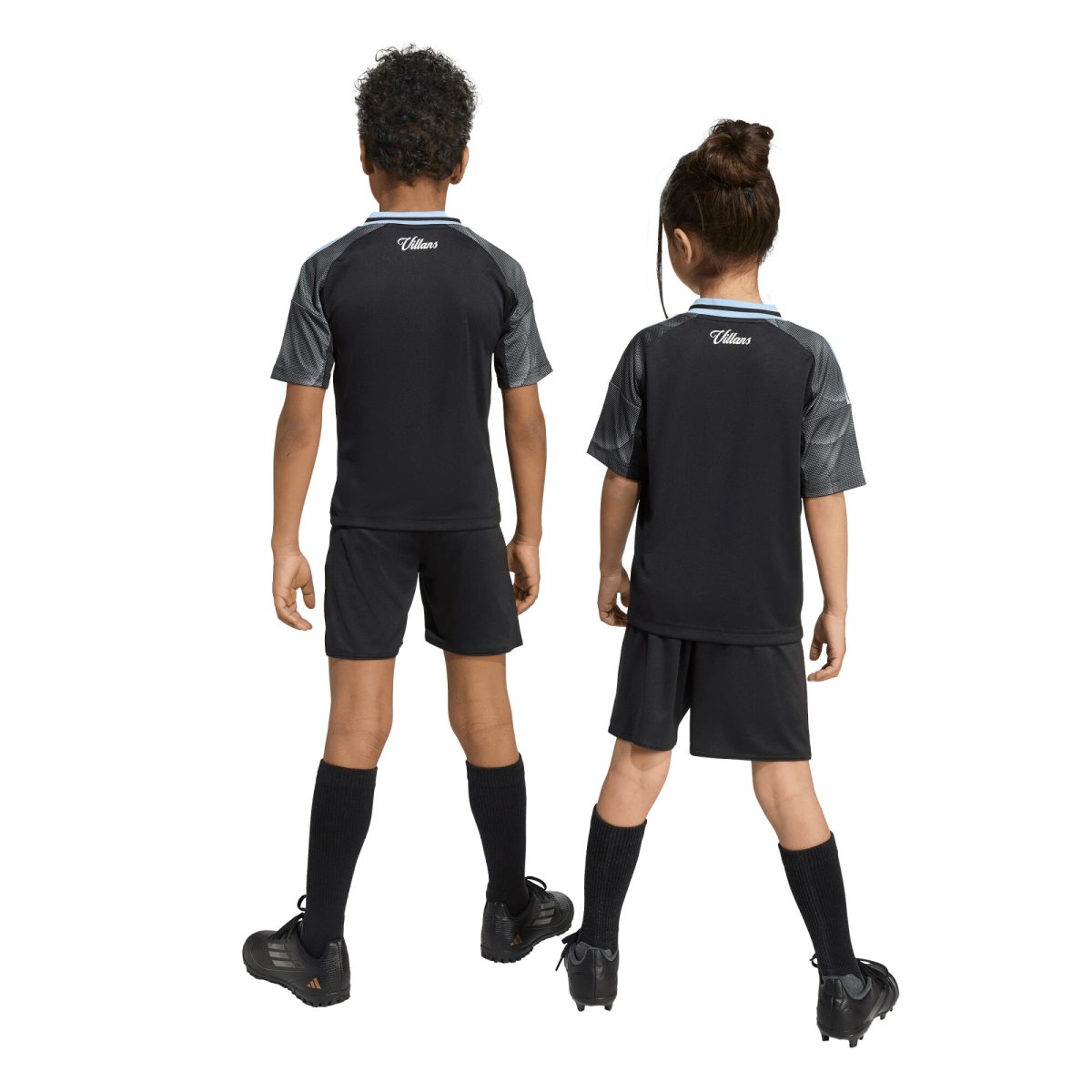 Aston Villa Shirts - aston villa adidas away mini kit 2025-26 with custom printing Collection of Official Fan Gear