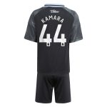 Aston Villa Shirts - aston villa adidas away mini kit 2025-26 with kamara 44 printing Collection of Official Fan Gear