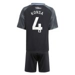 Aston Villa Shirts - aston villa adidas away mini kit 2025-26 with konsa 4 printing Collection of Official Fan Gear