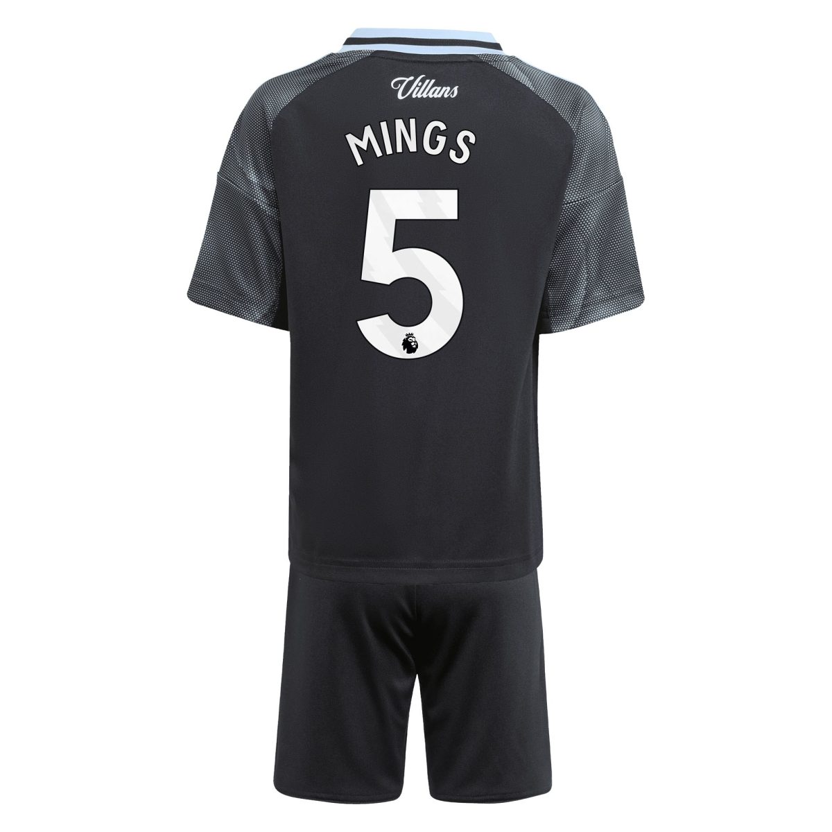 Aston Villa Shirts - aston villa adidas away mini kit 2025-26 with mings 5 printing Collection of Official Fan Gear