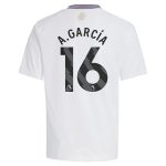 Aston Villa Shirts - aston villa adidas away shirt 2024-25 – kids with a.garcía 16 printing Collection of Official Fan Gear