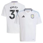 Aston Villa Shirts - aston villa adidas away shirt 2024-25 – kids with bailey 31 printing Collection of Official Fan Gear