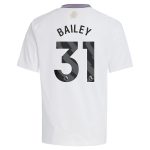 Aston Villa Shirts - aston villa adidas away shirt 2024-25 – kids with bailey 31 printing Collection of Official Fan Gear
