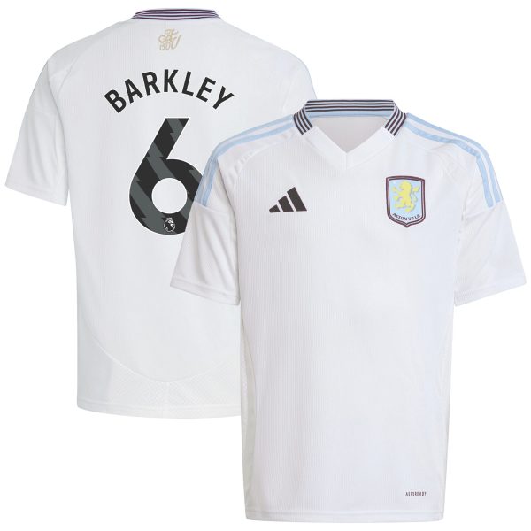 Aston Villa Shirts - aston villa adidas away shirt 2024-25 – kids with barkley 6 printing Collection of Official Fan Gear