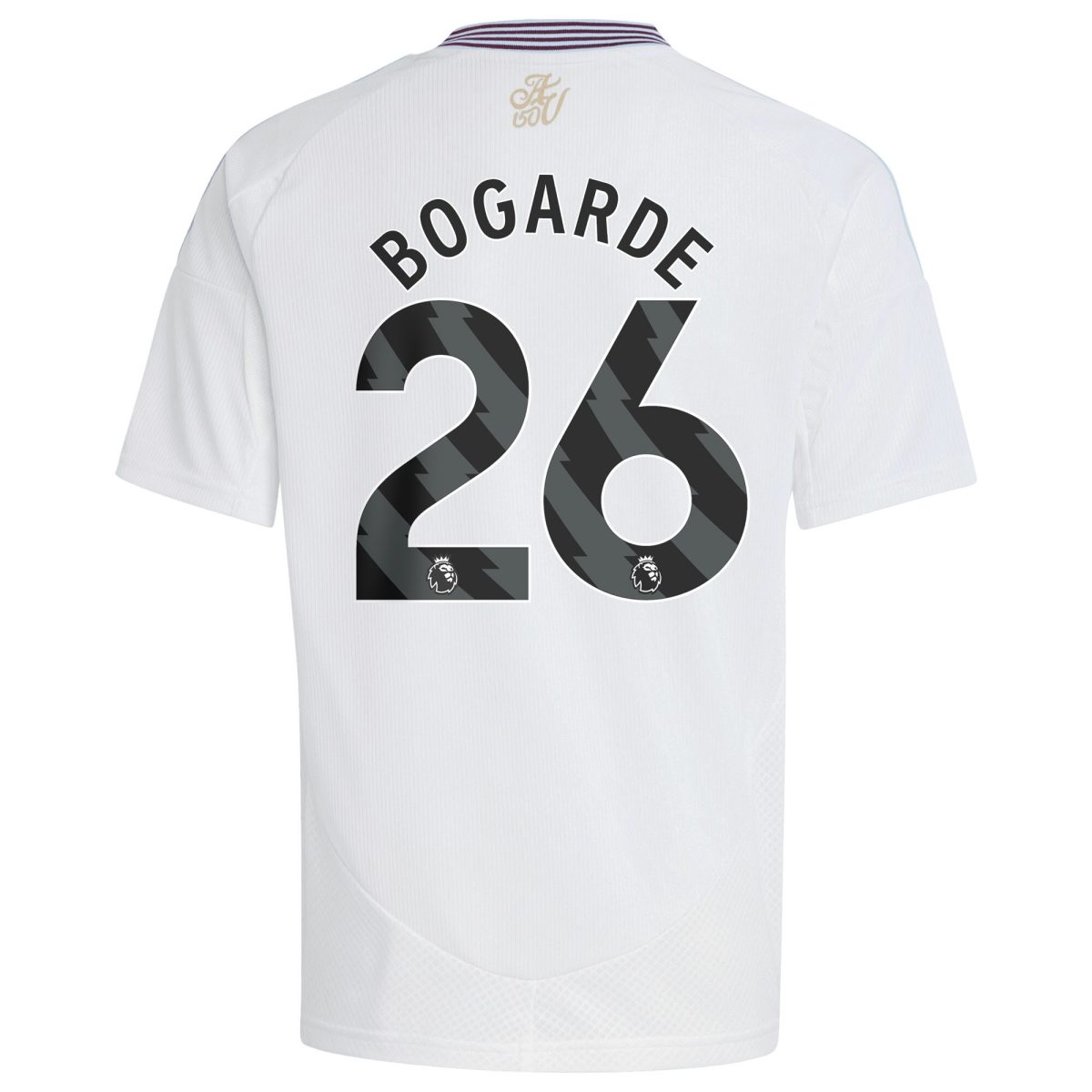 Aston Villa Shirts - aston villa adidas away shirt 2024-25 – kids with bogarde 26 printing Collection of Official Fan Gear