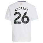 Aston Villa Shirts - aston villa adidas away shirt 2024-25 – kids with bogarde 26 printing Collection of Official Fan Gear