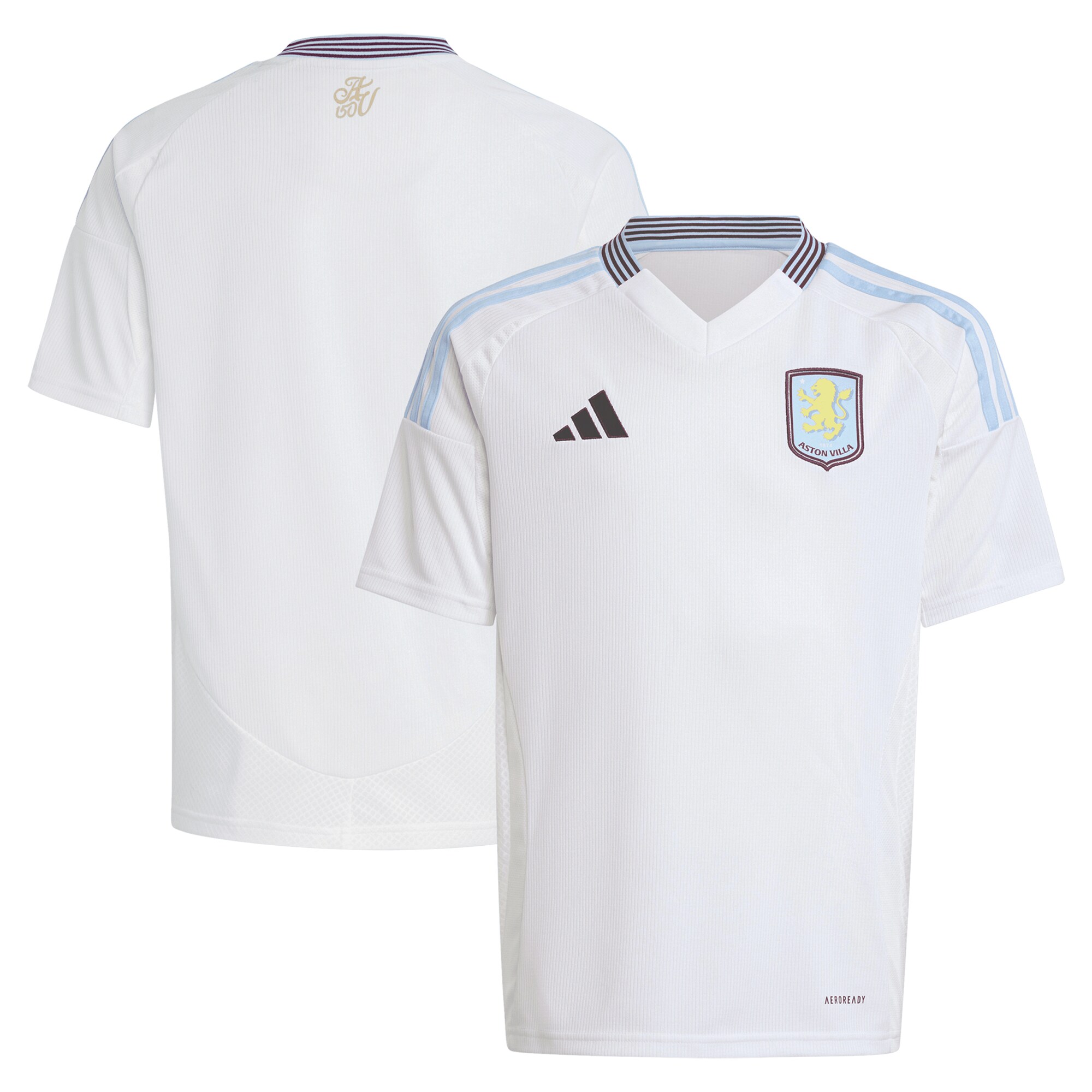 Aston Villa Shirts - aston villa adidas away shirt 2024-25 – kids with custom printing Collection of Official Fan Gear
