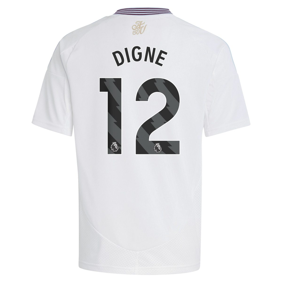 Aston Villa Shirts - aston villa adidas away shirt 2024-25 – kids with digne 12 printing Collection of Official Fan Gear
