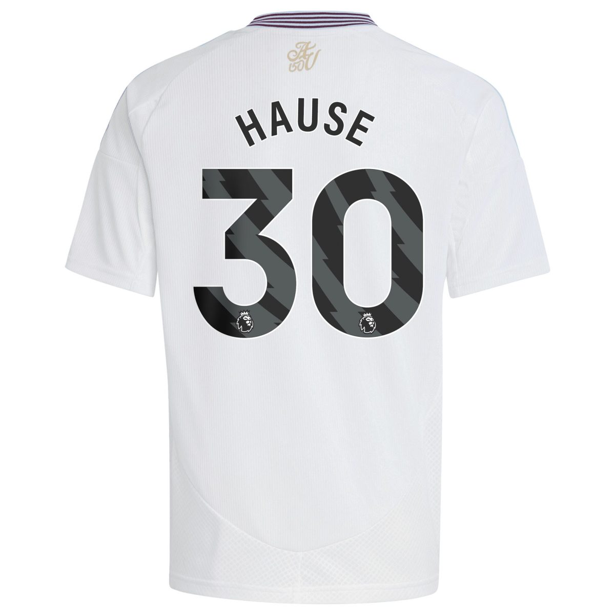 Aston Villa Shirts - aston villa adidas away shirt 2024-25 – kids with hause 30 printing Collection of Official Fan Gear
