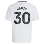 Aston Villa Shirts - aston villa adidas away shirt 2024-25 – kids with hause 30 printing Collection of Official Fan Gear