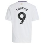 Aston Villa Shirts - aston villa adidas away shirt 2024-25 – kids with j.duran 9 printing Collection of Official Fan Gear