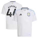 Aston Villa Shirts - aston villa adidas away shirt 2024-25 – kids with kamara 44 printing Collection of Official Fan Gear