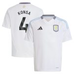 Aston Villa Shirts - aston villa adidas away shirt 2024-25 – kids with konsa 4 printing Collection of Official Fan Gear