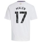 Aston Villa Shirts - aston villa adidas away shirt 2024-25 – kids with malen 17 printing Collection of Official Fan Gear