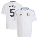 Aston Villa Shirts - aston villa adidas away shirt 2024-25 – kids with mings 5 printing Collection of Official Fan Gear