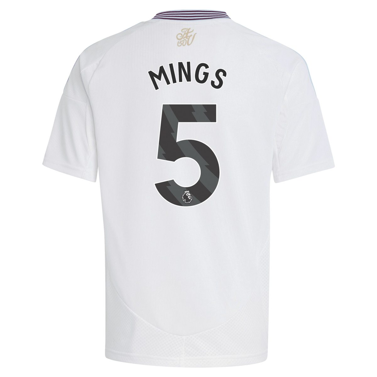 Aston Villa Shirts - aston villa adidas away shirt 2024-25 – kids with mings 5 printing Collection of Official Fan Gear
