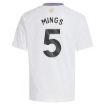Aston Villa Shirts - aston villa adidas away shirt 2024-25 – kids with mings 5 printing Collection of Official Fan Gear