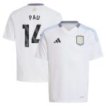 Aston Villa Shirts - aston villa adidas away shirt 2024-25 – kids with pau 14 printing Collection of Official Fan Gear