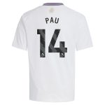 Aston Villa Shirts - aston villa adidas away shirt 2024-25 – kids with pau 14 printing Collection of Official Fan Gear
