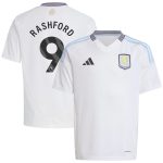 Aston Villa Shirts - aston villa adidas away shirt 2024-25 – kids with rashford 9 printing Collection of Official Fan Gear