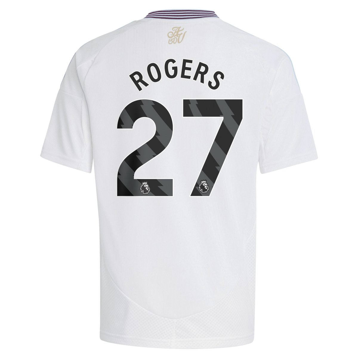 Aston Villa Shirts - aston villa adidas away shirt 2024-25 – kids with rogers 27 printing Collection of Official Fan Gear