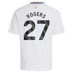 Aston Villa Shirts - aston villa adidas away shirt 2024-25 – kids with rogers 27 printing Collection of Official Fan Gear