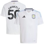 Aston Villa Shirts - aston villa adidas away shirt 2024-25 – kids with swinkels 50 printing Collection of Official Fan Gear