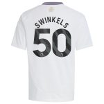 Aston Villa Shirts - aston villa adidas away shirt 2024-25 – kids with swinkels 50 printing Collection of Official Fan Gear