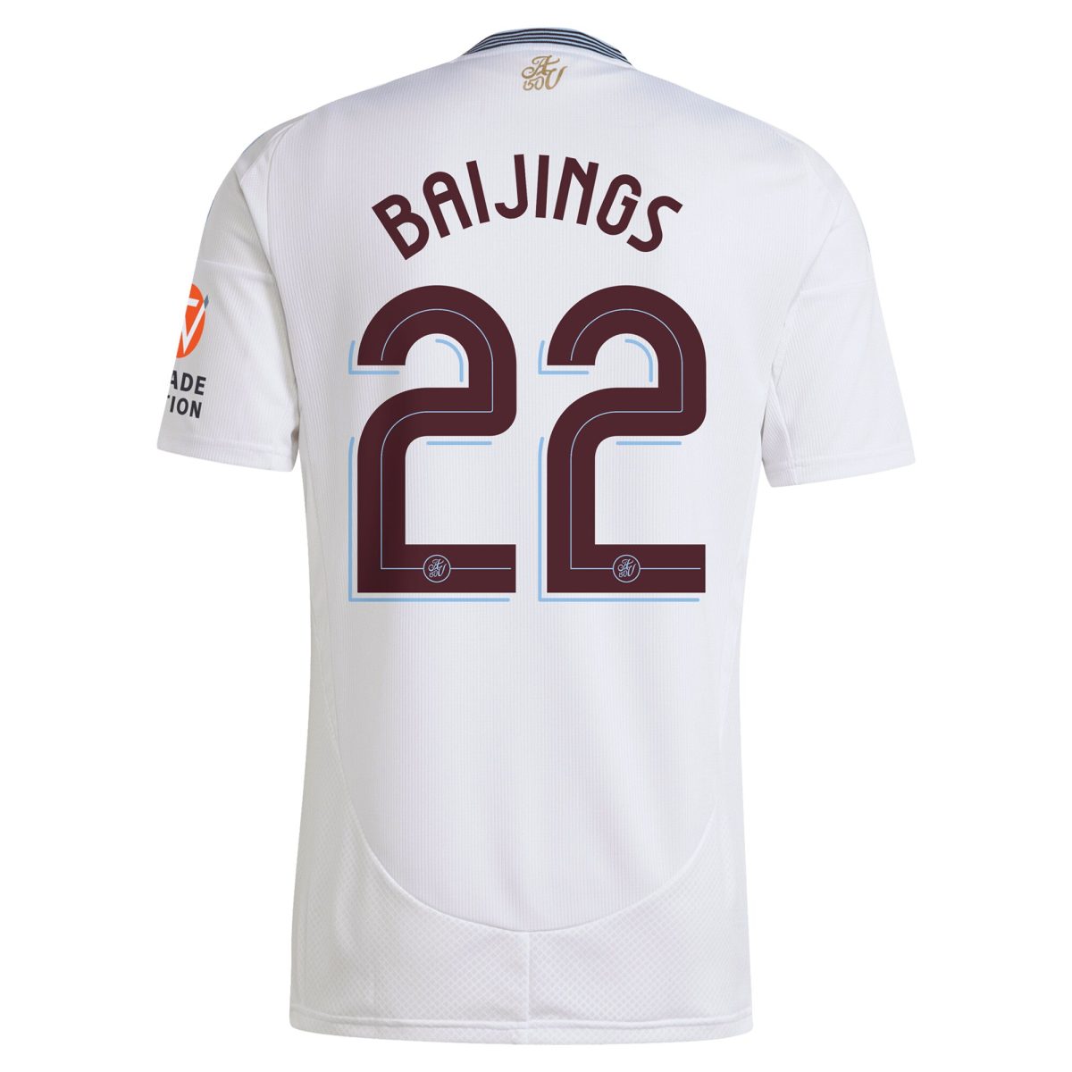 Aston Villa Shirts - aston villa adidas away shirt 2024-25 with baijings 22 cup printing Collection of Official Fan Gear