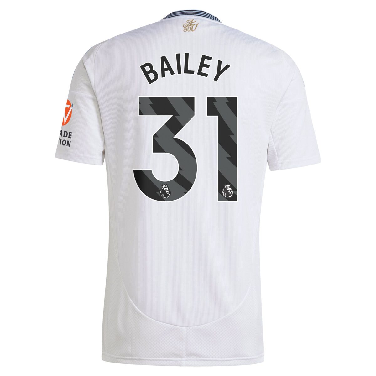 Aston Villa Shirts - aston villa adidas away shirt 2024-25 with bailey 31 printing Collection of Official Fan Gear